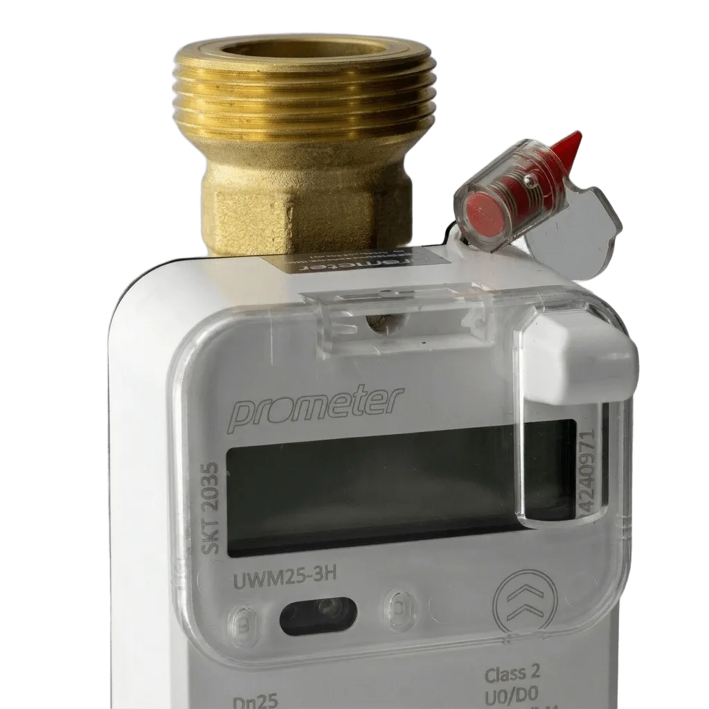 Prometer UWM (Pirinç, 2,5 m3/h, DN15, Vana kontrolsüz, R250)
